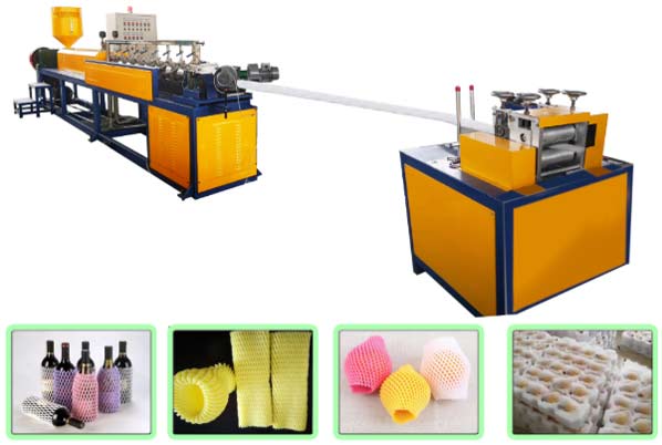 Línea de mallas espuma,Máquina de extrusión de espuma de fruta